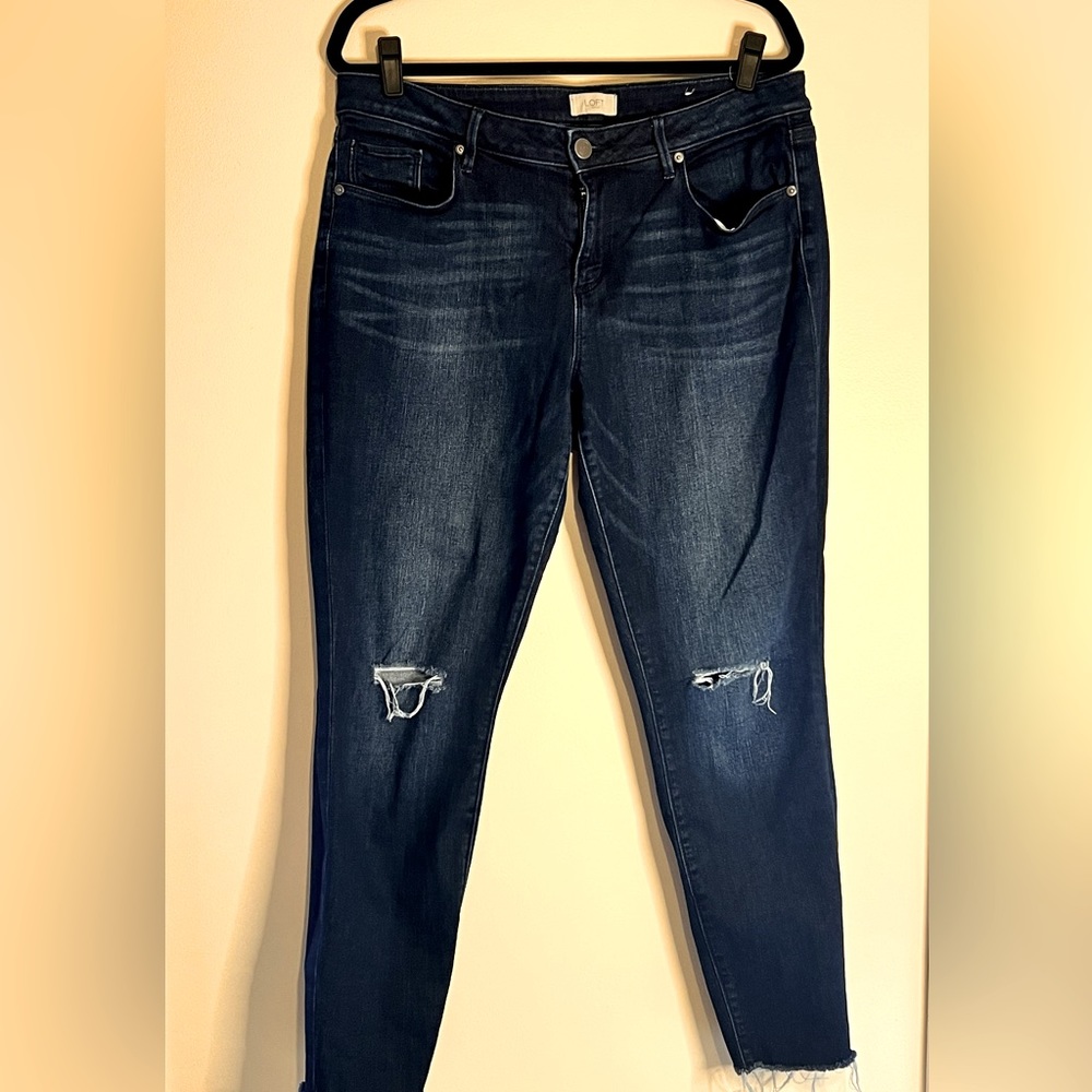 Curvy Skinny Dark Wash Loft Jeans
